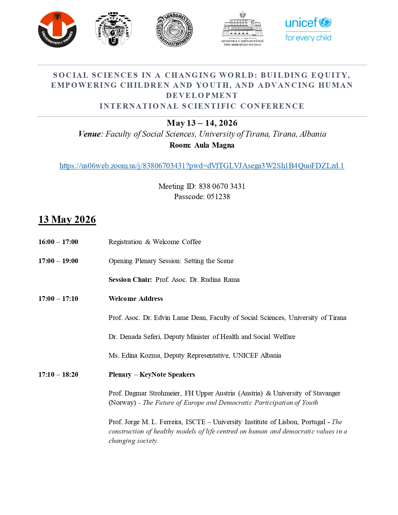 ISCSS 2026 Final Conference Program cover